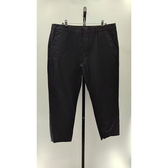 Quince Organic Stretch Cotton Chino Pants Black 16 - Picture 2 of 3